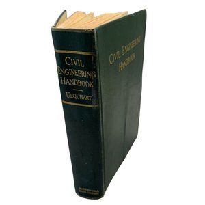 Civil Engineering Handbook by Leonard Urquhart 1934 1st Edition McGraw Hill